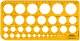 Шаблоны кругов 1-36мм S0221691(R8406330)