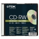 Диск CD-RW TDK 700 МБ 4-12x 5 штук Slim Case