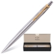 Ручка шариковая Jotter Stainless Steel GT синяя (позолоченные детали)